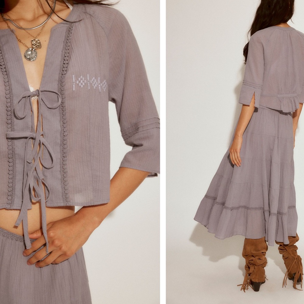 Free People purple bright side set